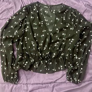 Woman’s dressy crop top from Dynamite